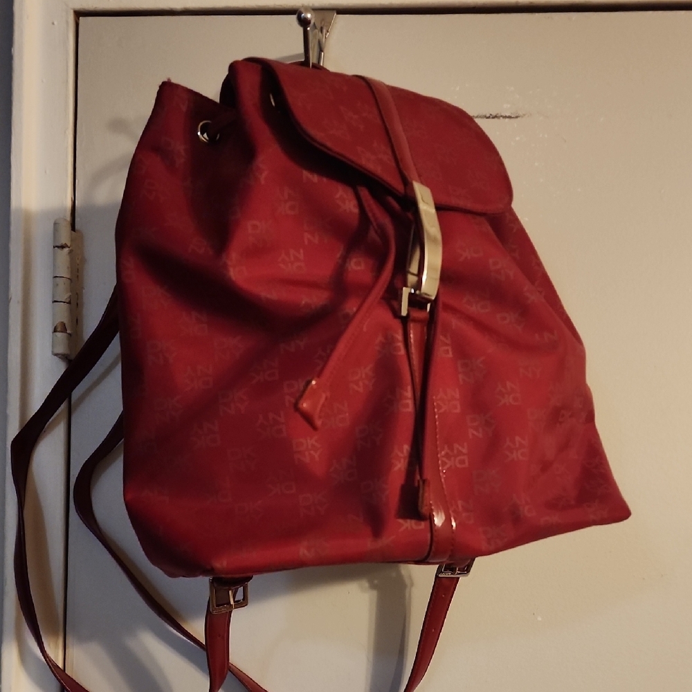 Dkny Red Backpack - image 1
